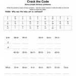 Crack Code Division Intended For Crack The Code Worksheets Printable   Crack The Code Worksheets Printable Free