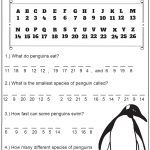 Crack The Code   Penguin Facts   Codebreaker Worksheet   Crack The Code Worksheets Printable Free