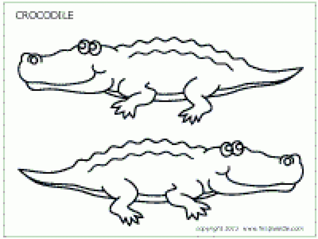 Crocodile | Printable Templates &amp;amp; Coloring Pages | Firstpalette With - Free Printable Pictures Of Crocodiles
