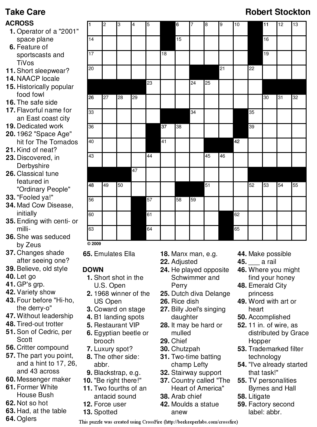 Free Printable Crossword Puzzle Maker With Answer Key Free Printable