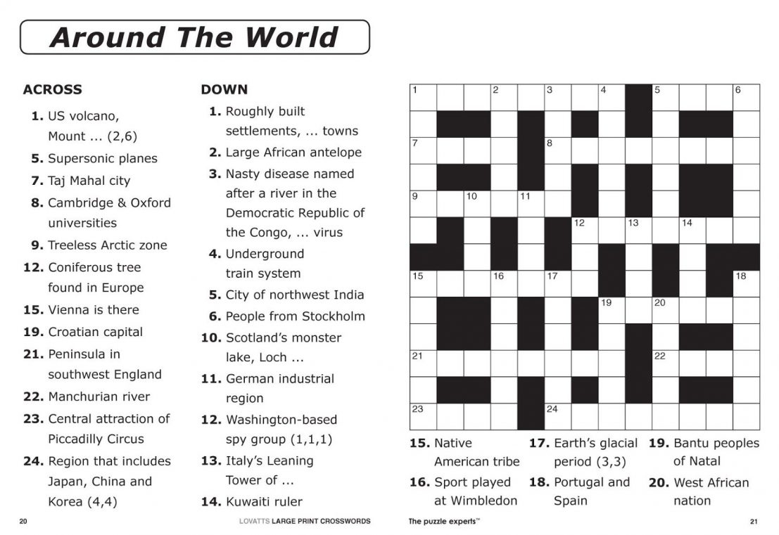 Free Printable Crossword Puzzle Maker With Answer Key Free Printable