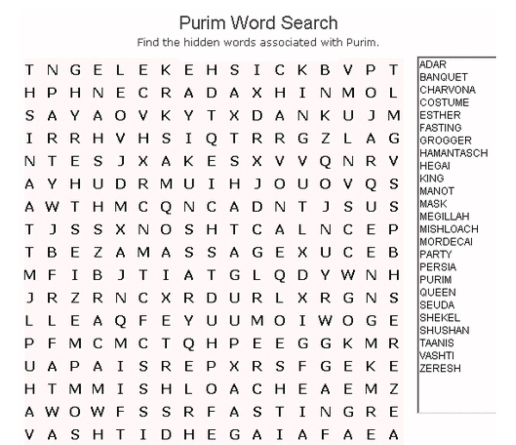 Crosswords Purim Printable Word Search Puzzle Crossword Puzzles - Free Printable Word Search Puzzles For Adults