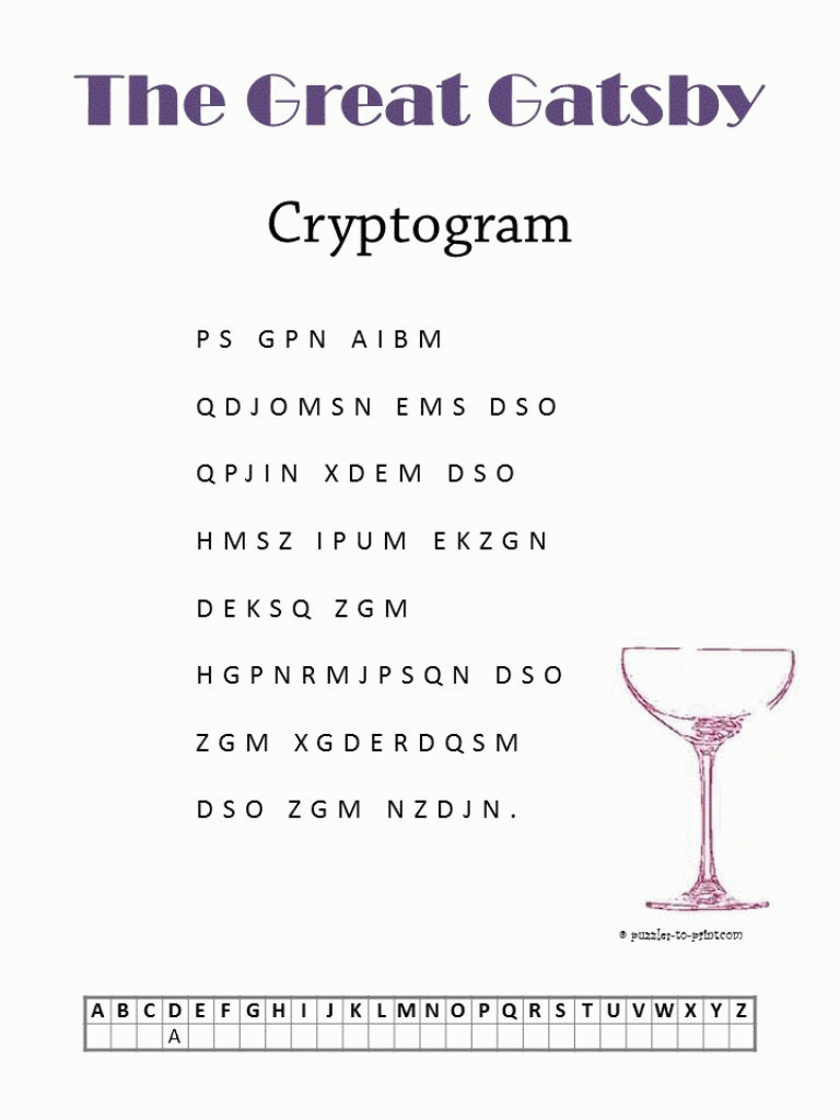 Cryptoquote Sample 1 Printable Cryptogram Puzzles With Free Free