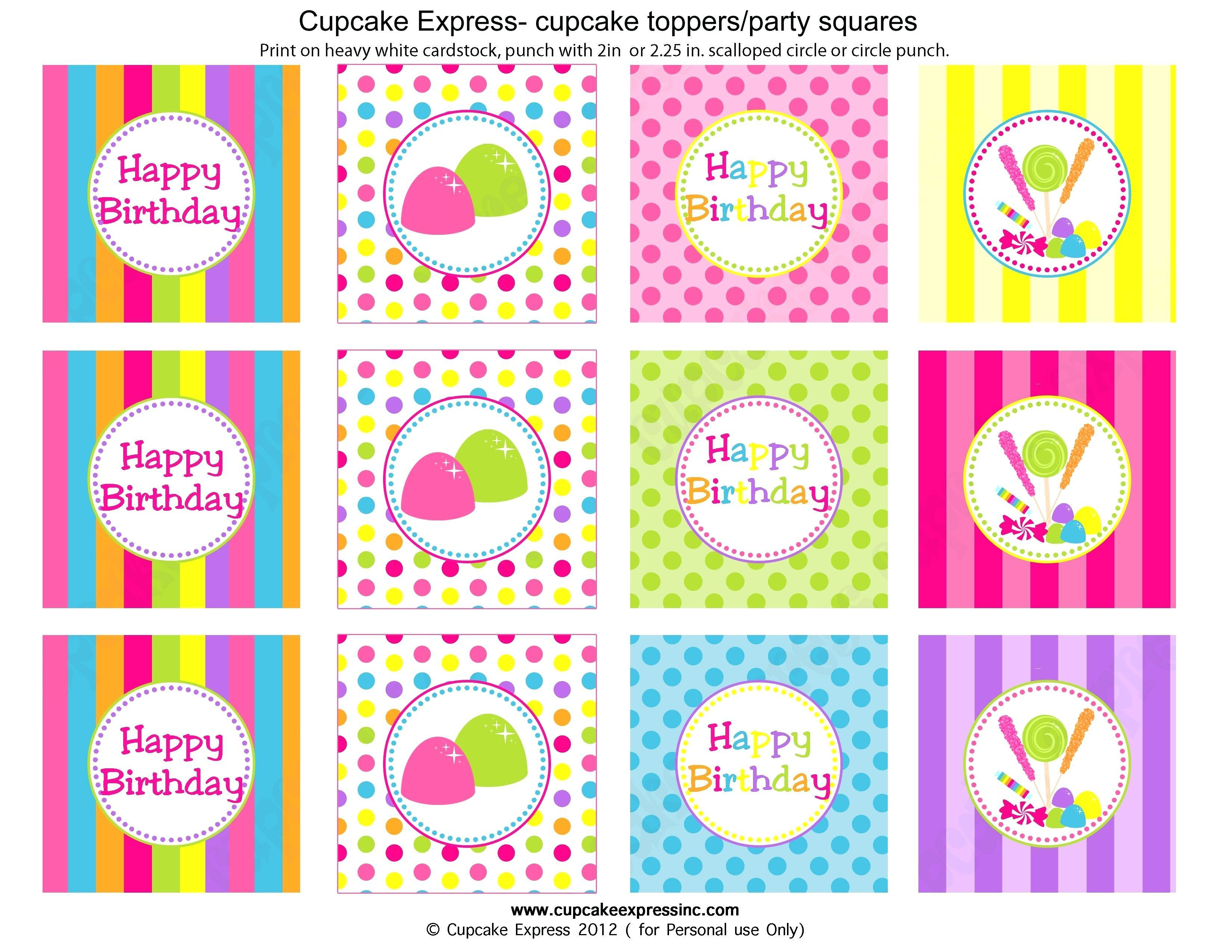 Cupcake Flags Printable Free Free Printable