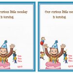 Curious George Birthday Invitations | Birthday Printable   Free Printable Curious George Invitations