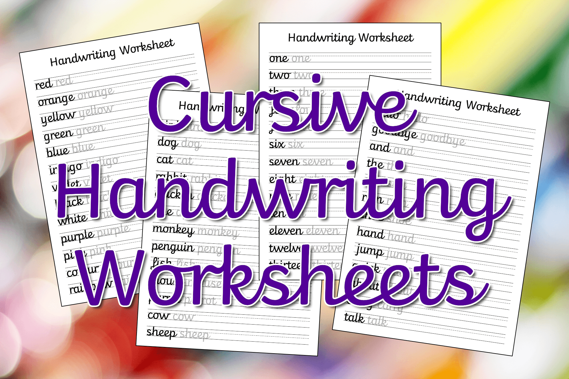 Cursive Handwriting Worksheets – Free Printable! ⋆ Mama Geek - Free Printable Worksheets Uk