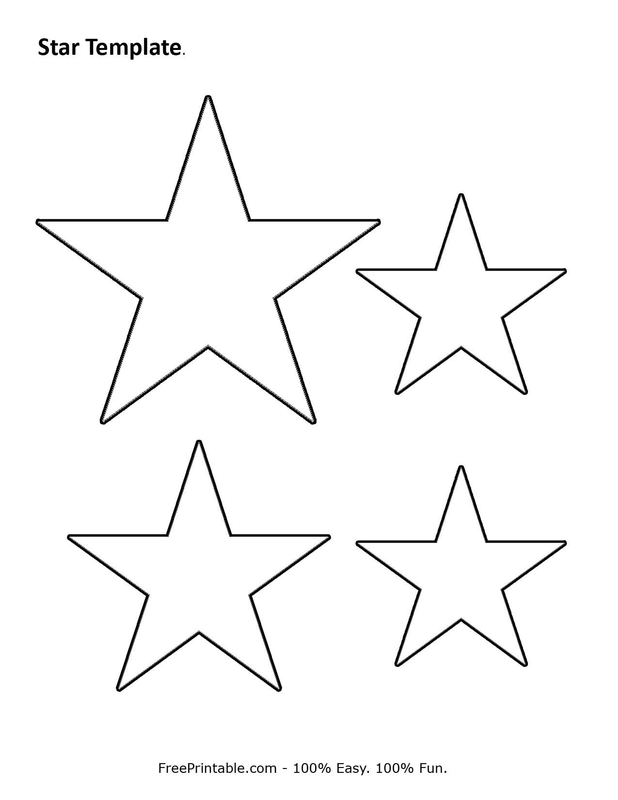 Customize Your Free Printable Star Template | Stencil | Pinterest - Free Printable Stars