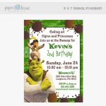 Cute Free Printable Shrek Birthday Invitations   Invitation Template   Free Printable Shrek Birthday Invitations