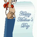 Cute Poodle Dog Happy Mother's Day Printable Greeting Card Within   Free Printable Mothers Day Cards From The Dog