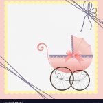 Cute Template For Baby Card Royalty Free Vector Image   Free Printable Baby Cards Templates