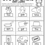 Cvc Scramble! Look At The Picture And Unscramble The Letters To Make   Free Printable Cvc Worksheets