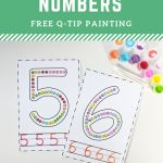 Dab A Dot Numbers Q Tip Painting Math Activity. Fun Free Printable   Free Printable Early Childhood Activities