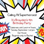 Dadbfbdcce Spectacular Ideas Free Printable Superhero Birthday   Free Printable Superhero Birthday Invitation Templates