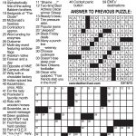 Daily Crossword Puzzle Printable – Jowo   Free La Times Crossword Printable