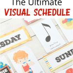 Daily Visual Schedule For Kids Free Printable   Natural Beach Living   Free Printable Visual Schedule For Preschool