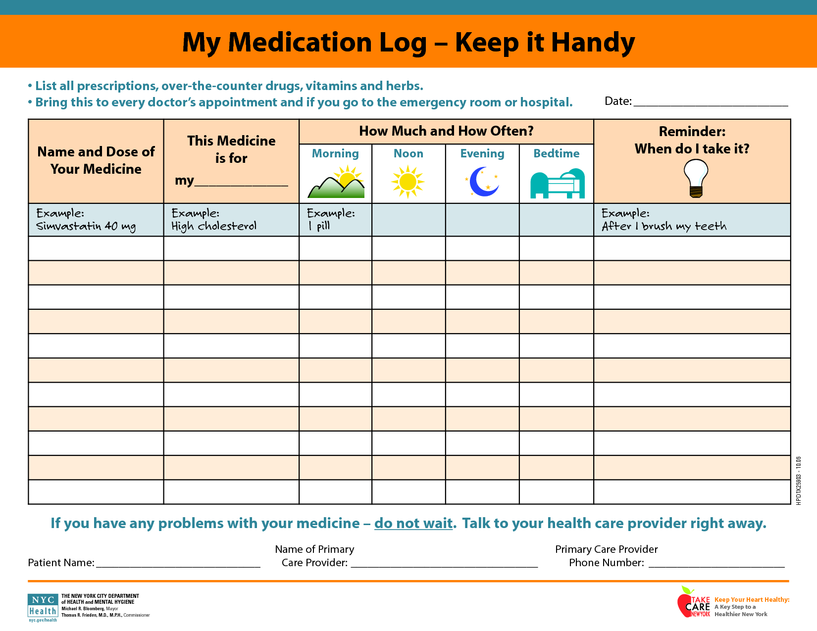 Daily+Medication+Schedule+Template | Printables | Pinterest | Daily - Free Printable Daily Medication Schedule
