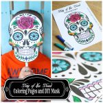 Day Of The Dead Mask Printable   Free Printable Day Of The Dead Worksheets
