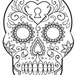 Day Of The Dead Sugar Skull Coloring Page | Free Printable Coloring   Free Printable Day Of The Dead Worksheets