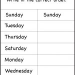 Days Of The Week – 1 Worksheet / Free Printable Worksheets   Free Printable Days Of The Week