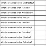 Days Of The Week – Worksheet / Free Printable Worksheets – Worksheetfun   Free Printable Days Of The Week