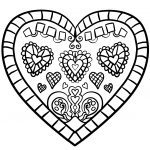Decorated Heart Coloring Page | Free Printable Coloring Pages   Free Printable Heart Coloring Pages