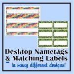 Desk Nametags & Classroom Labels   The Curriculum Corner 123   Free Printable Name Tags For Teachers