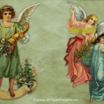 Digital Printables: Free Printable Victorian Christmas Angel Scraps   Free Printable Decoupage Images