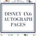 Disney Autograph Pages   Free Printable #disneyworld #disneyland   Free Printable Autograph Book For Kids