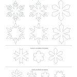 Disney Frozen Elsa Snowflake Hair Barrettes Printable 0813   Disney   Free Printable Snowflake Patterns