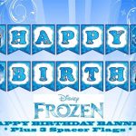 Disney Frozen Happy Birthday Banner | Birthday | Pinterest | Happy   Frozen Birthday Banner Printable Free
