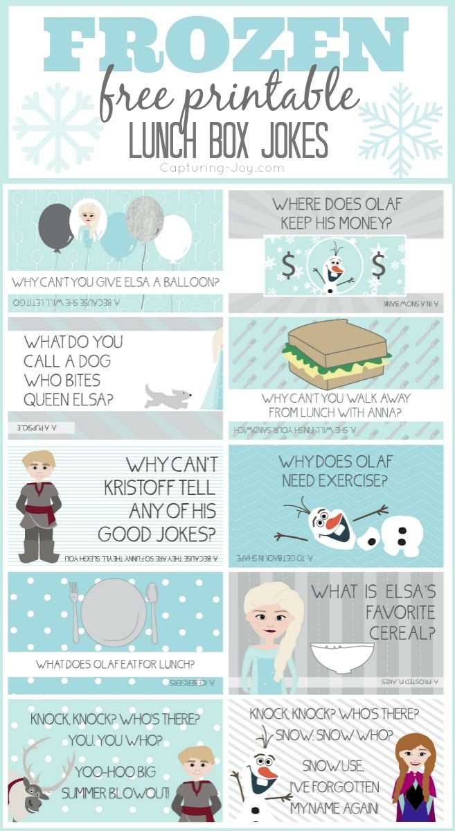 Disney Frozen Jokes | Bloggers&amp;#039; Fun Family Projects | Pinterest - Free Printable Jokes For Adults
