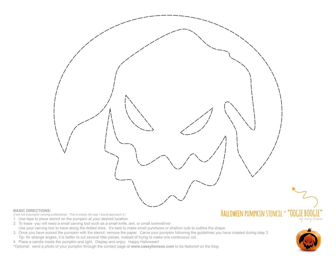 Free Printable Nightmare Before Christmas Pumpkin Stencils Free Printable