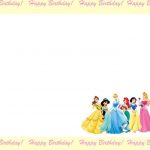 Disney Princess Birthday Invitation Free Template   Disney Princess Birthday Invitations Free Printable