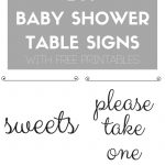 Diy Baby Shower Table Signs With Free Printables   Free Printable Baby Shower Table Signs
