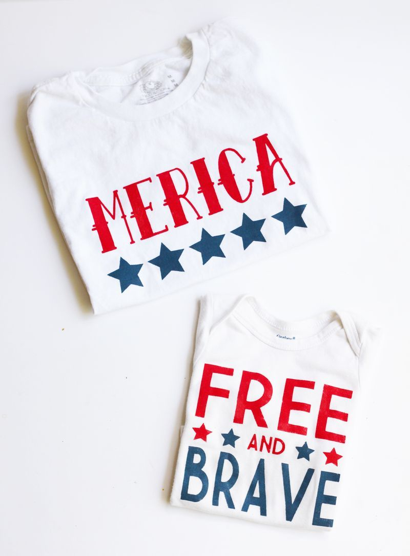 Diy Fourth Of July Shirts | Ksw &amp;amp; Co. Crafts | Pinterest | Fourth Of - Free Printable Iron On Transfers For T Shirts
