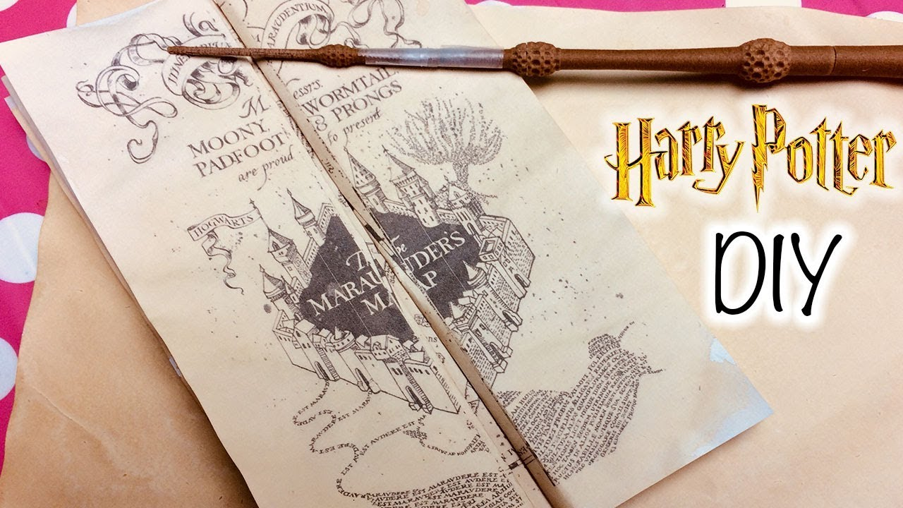 Diy Harry Potter Marauder&amp;#039;s Map Printable And Parchment Easy Diy - Free Printable Marauders Map