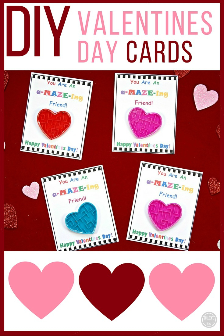 Diy Valentine&amp;#039;s Day Cards For Kids With Free Printable! - Bullock&amp;#039;s Buzz - Free Printable Childrens Valentines Day Cards