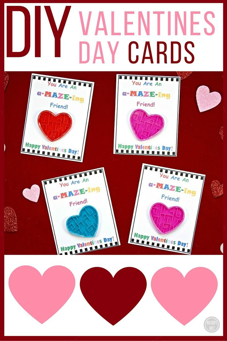 Diy Valentine&amp;#039;s Day Cards For Kids With Free Printable - Free Printable Valentines Day Cards For Kids