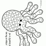 Do A Do Octopus Page | Abc's/animals | Octopus Coloring Page, Ocean   Do A Dot Art Pages Free Printable
