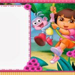 Dora The Explorer: Free Printable Invitations, Boxes And Party   Dora Birthday Cards Free Printable