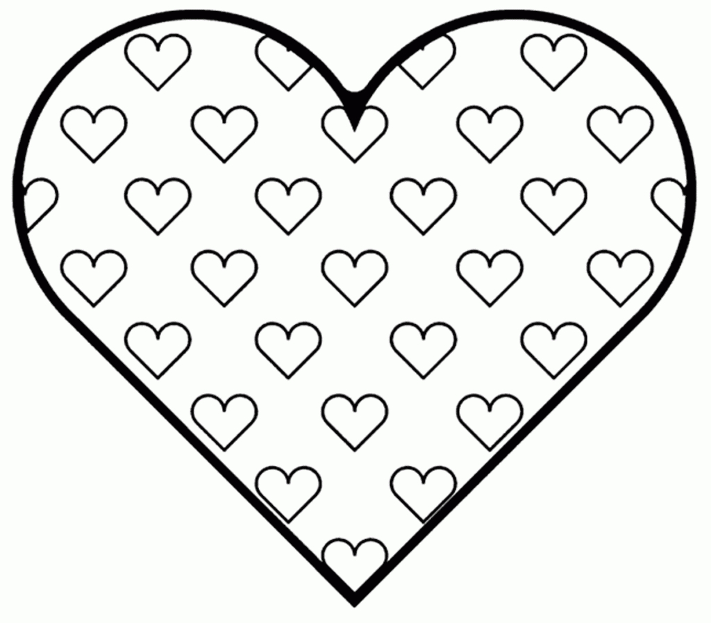 Download Valentine Hearts Coloring Sheets | Getwallpapers - Free Printable Heart Designs