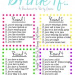 Drink If… A Bachelorette Party Game {Free Printable} | Bachelorette   Free Printable Women's Party Games
