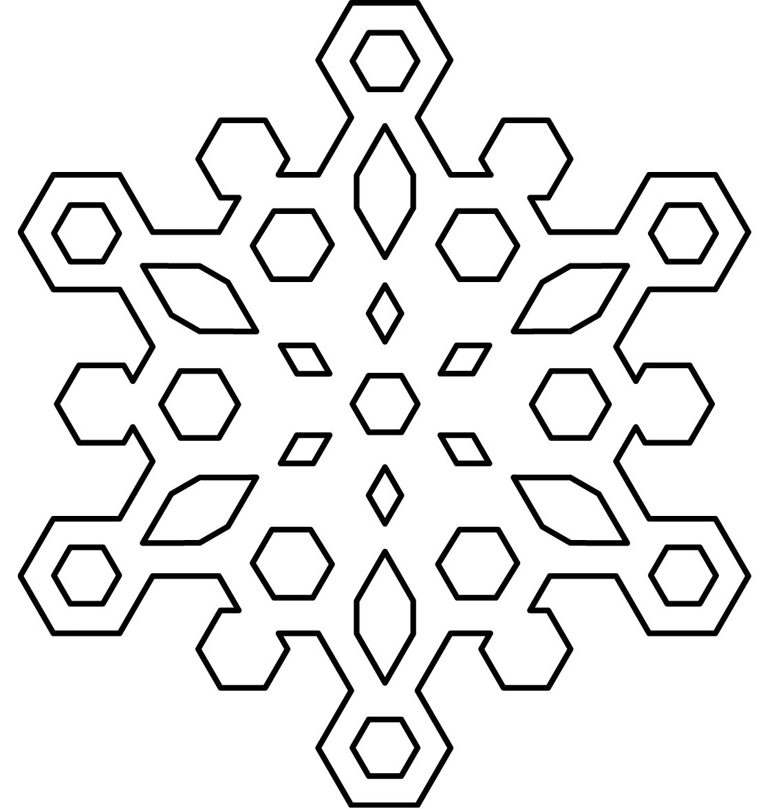 √ Free Printable Snowflake Coloring Pages For Kids - Free Printable Snowflakes