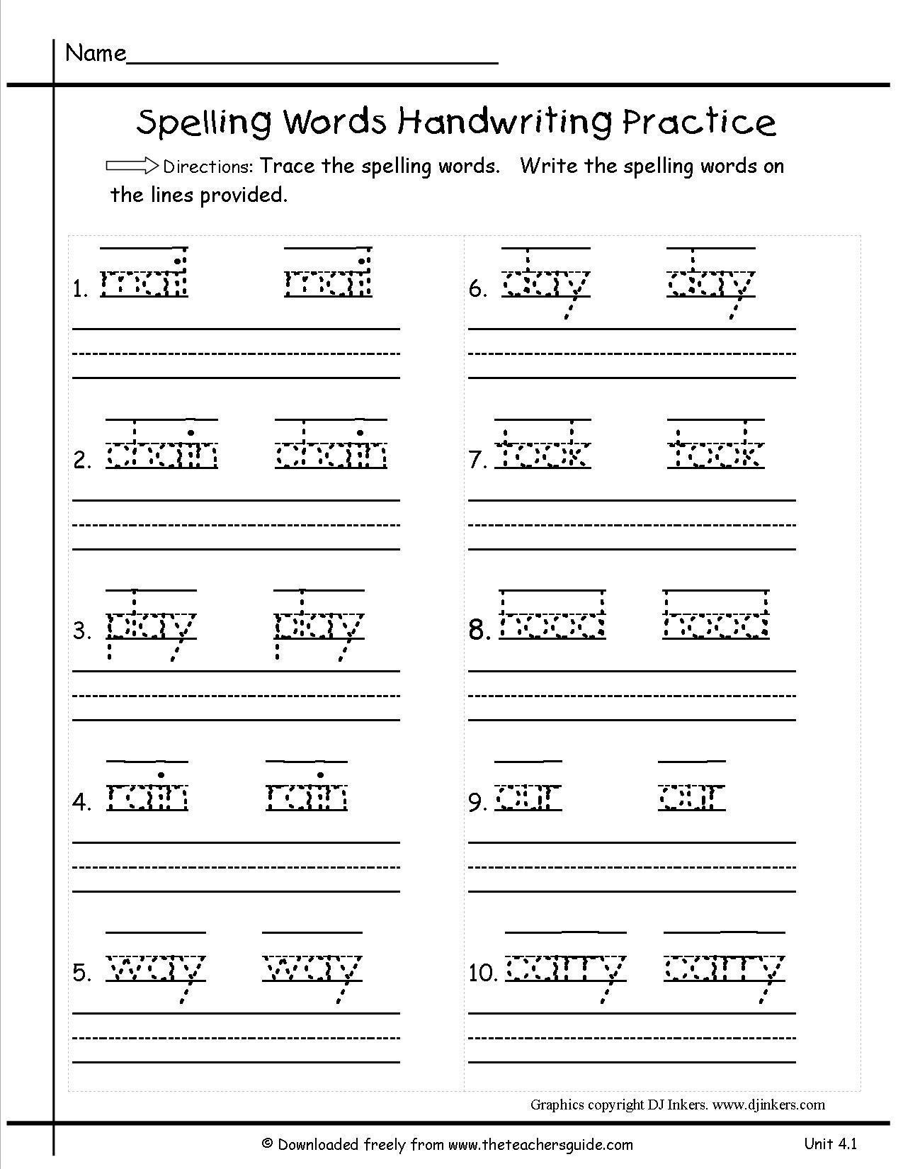 √ Printable Writing Worksheets For First Grade - Free Printable Language Arts Worksheets For 1St Grade