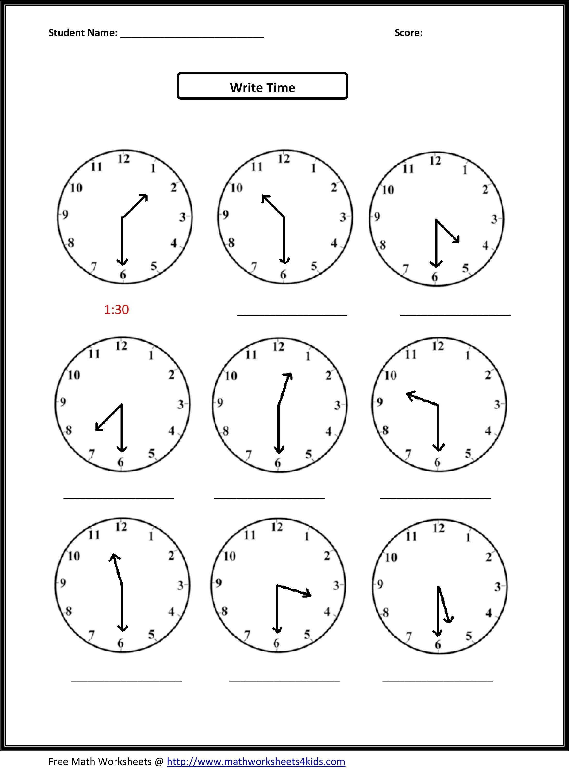 √ Telling Time Printable Worksheets First Grade Inspirationa - Free Printable Telling Time Worksheets For 1St Grade
