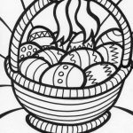 Easter Basket Coloring Page Coloring Page & Book For Kids.   Free Printable Coloring Pages Easter Basket
