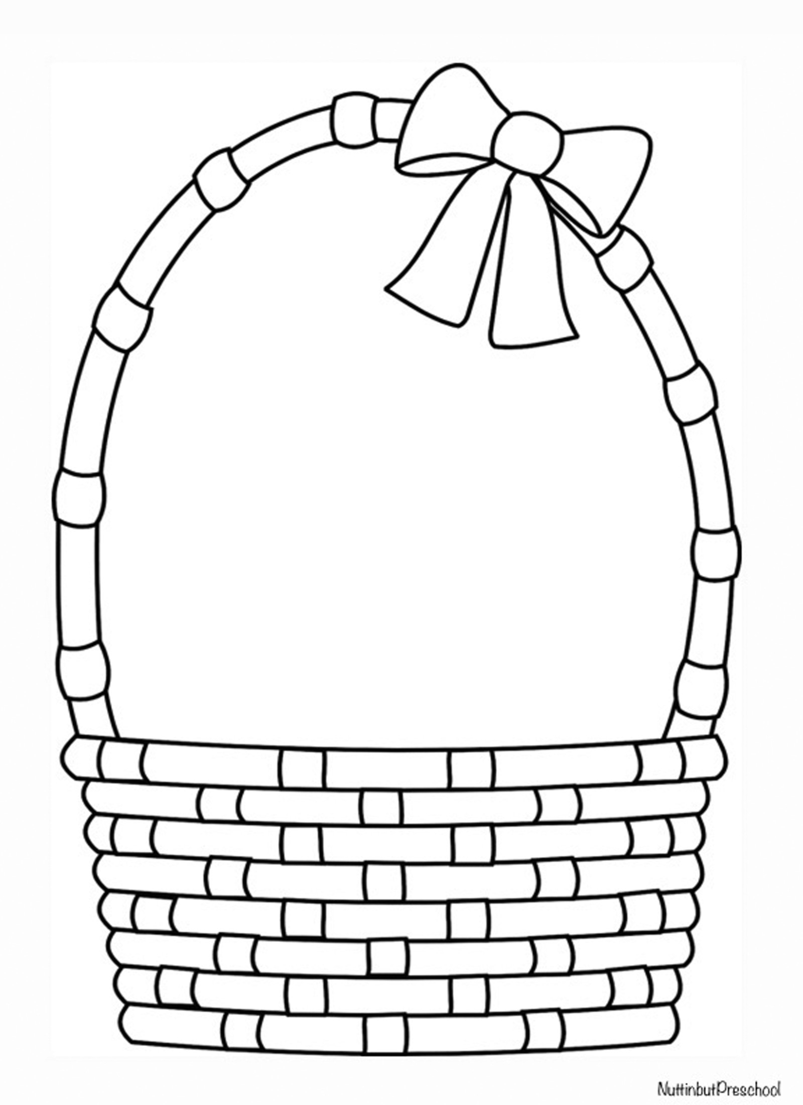 Easter Basket Coloring Pages Awesome Empty Fruit Collection - Free Printable Coloring Pages Easter Basket