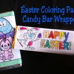 Easter Coloring Page Candy Bar Wrapper Free Printable | Free   Free Printable Birthday Candy Bar Wrappers
