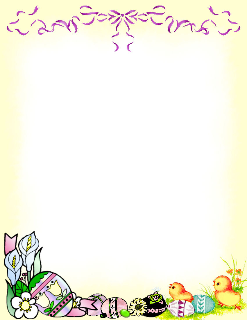 Easter Stationery Theme Free Digital Stationery - Free Printable Easter Stationery