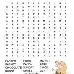Easter Word Search Free Printable | Easter | Easter Puzzles, Easter   Word Search Free Printable Easy